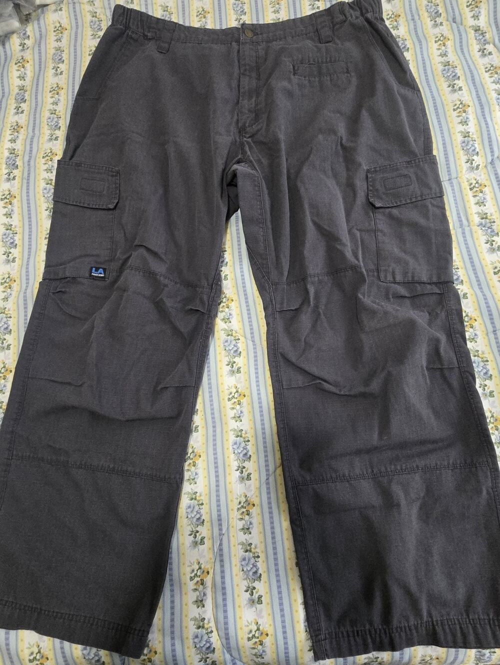 LA Police Gear Tactical Pants Mens 44x30 Gray Cargo